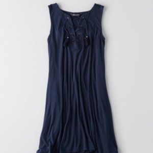 AEO Soft & Sexy Lace-Up Swing Dress
